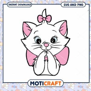 Marie Cat SVG PNG Instant Download