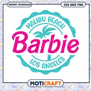 Malibu Barbie SVG PNG Instant Download