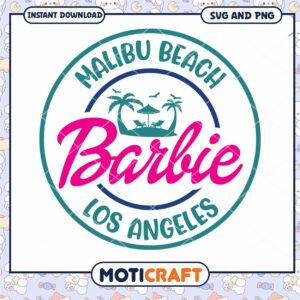 Malibu Barbie Beach SVG PNG Design