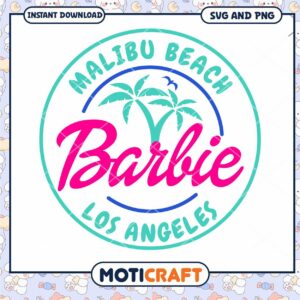 Malibu Barbie Beach SVG PNG Instant Download