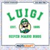 Luigi SVG PNG Super Mario Bros Design