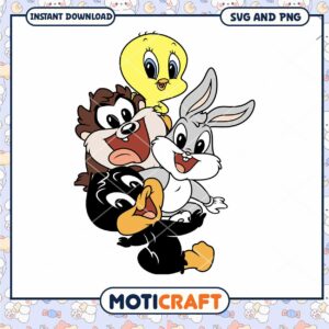 Looney Tunes Character Group SVG and PNG Download