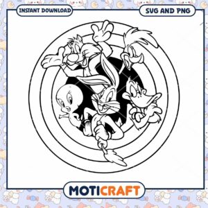Looney Tunes Clipart Characters for Instant Download