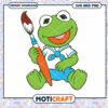 Kermit the Frog cartoon character, SVG and PNG instant download