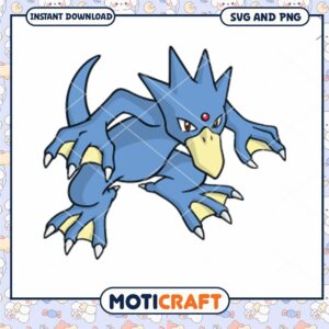 Kawaii Pokemon Croconaw SVG PNG Instant Download