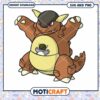 Kangaskhan digital art design for instant download, SVG and PNG files