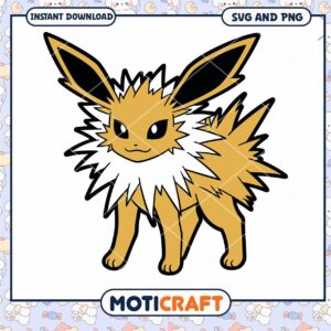 Jolteon SVG PNG Instant Download Cute Pokemon