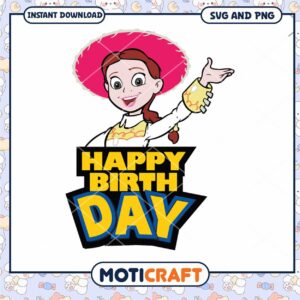 Jessie Birthday SVG PNG Instant Download