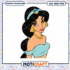 Jasmine Cartoon Character Illustration, Instant Download SVG PNG