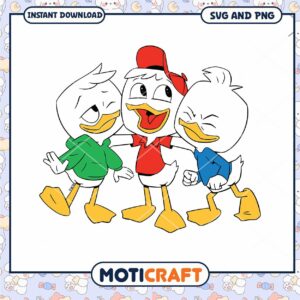 Huey Dewey Louie SVG Clipart
