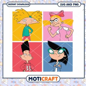 Hey Arnold SVG PNG Instant Download