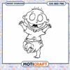 Happy Cartoon Baby Character, Instant Download SVG and PNG