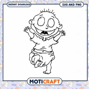 Happy Cartoon Baby Character
