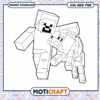 Minecraft Coloring Page for Kids, Fun Printable Instant Download 2 Minecraft Coloring Page for Kids, Fun Printable Instant Download