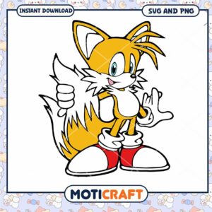 Tails SVG PNG Instant Download
