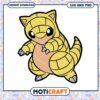 Sandshrew SVG PNG Cute Pokemon Digital Download