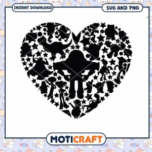Heart Shape Clipart Design, Perfect for Fun Craft Projects