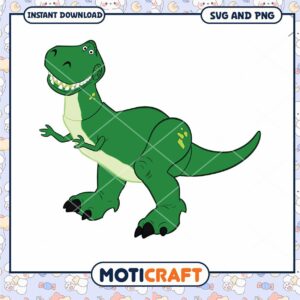 Green Cartoon Dinosaur SVG File for Instant Download Green Cartoon Dinosaur SVG File for Instant Download