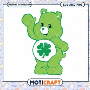 Green Bear Character Design, perfect for fun crafts and gifts