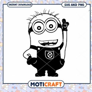 Funny Minion Character Design for Crafts, Ideal for Kids Activities