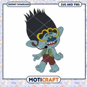 Funny Cartoon Troll Character