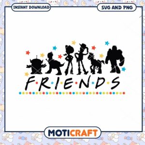 Friends Silhouette Design for Instant Download
