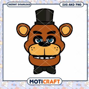 Freddy Fazbear SVG PNG Instant Download