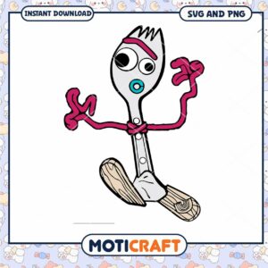 Forky SVG Cut File Instant Download
