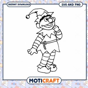 Elf Character Coloring Page Elf Character Coloring Page
