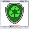 Eco Friendly Shield Icon for Download, Recycle Symbol Graphic Design