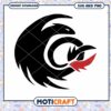 Dragon silhouette design for instant download, perfect for printing