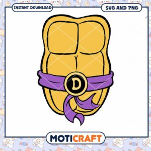 Donatello Turtle SVG PNG Instant Download