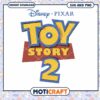 Disney Pixar Toy Story 2 Logo Design Downloadable SVG PNG, Instant Digital Art for Fans