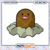 Diglett SVG PNG Instant Download