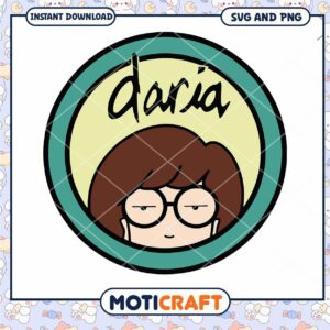 Daria SVG PNG Instant Download