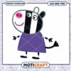 Cute Zebra Character Digital Download, SVG and PNG Files Available