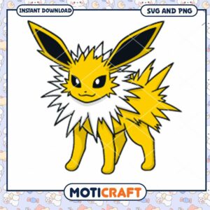 Cute yellow electric type character design