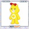 Cute Yellow Bear Graphic for Instant Download, Perfect for Crafts