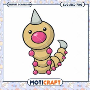 Cute Worm Pokemon SVG PNG Instant Download Cute Worm Pokemon SVG PNG Instant Download