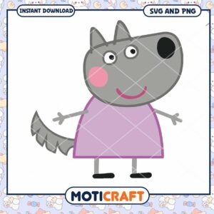Cute wolf character design