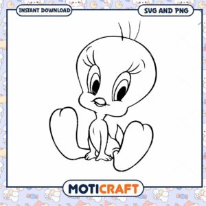Cute Tweety Bird Coloring Page