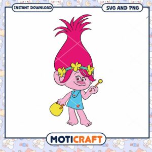 Cute Troll Character Illustration for Print