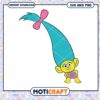Cute troll character design for download, ideal for crafts and prints