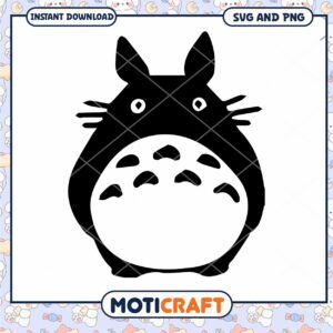 Cute Totoro SVG Design for Instant Download
