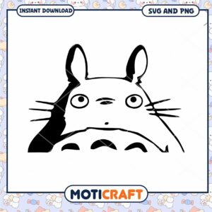 Cute Totoro PNG design for crafting projects