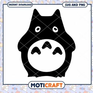 Cute Totoro Silhouette Design