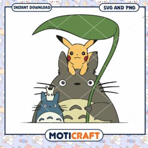 Cute Totoro Pikachu Character Design
