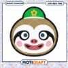 Cute Sloth Face SVG PNG Instant Download