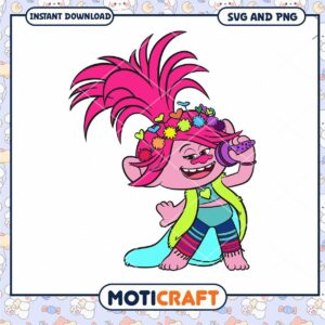 Cute Singing Troll Character