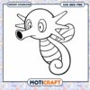 Cute Seahorse Coloring Page for Kids, Fun Instant Download PNG